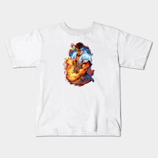 Ryu Street Fighter Design Kids T-Shirt